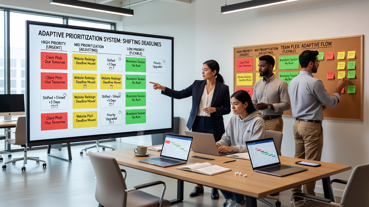 Exploring Adaptive Prioritization Systems for Handling Shifting Deadlines in Creative Teams